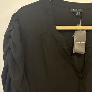 Torrid Sheer Black Top